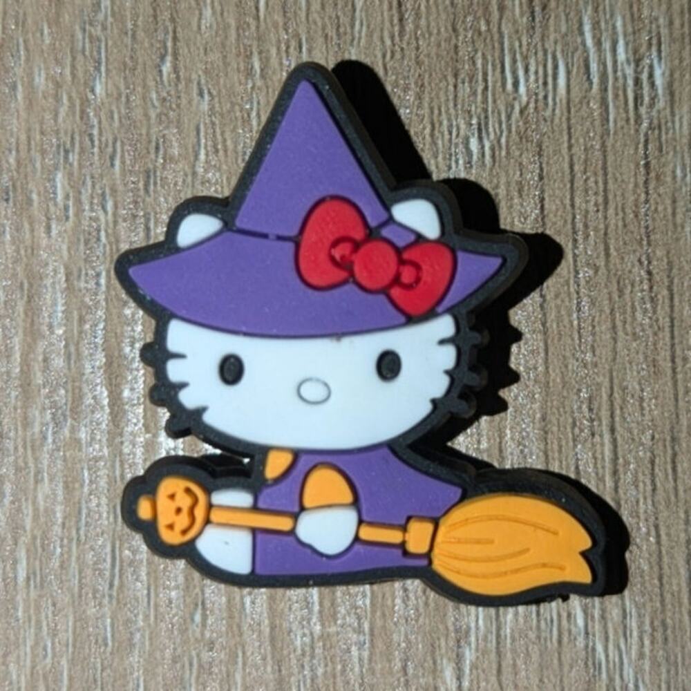 4 for $10 - Mix n Match Hello Kitty Witch Broom Croc Charm Jibbitz Halloween